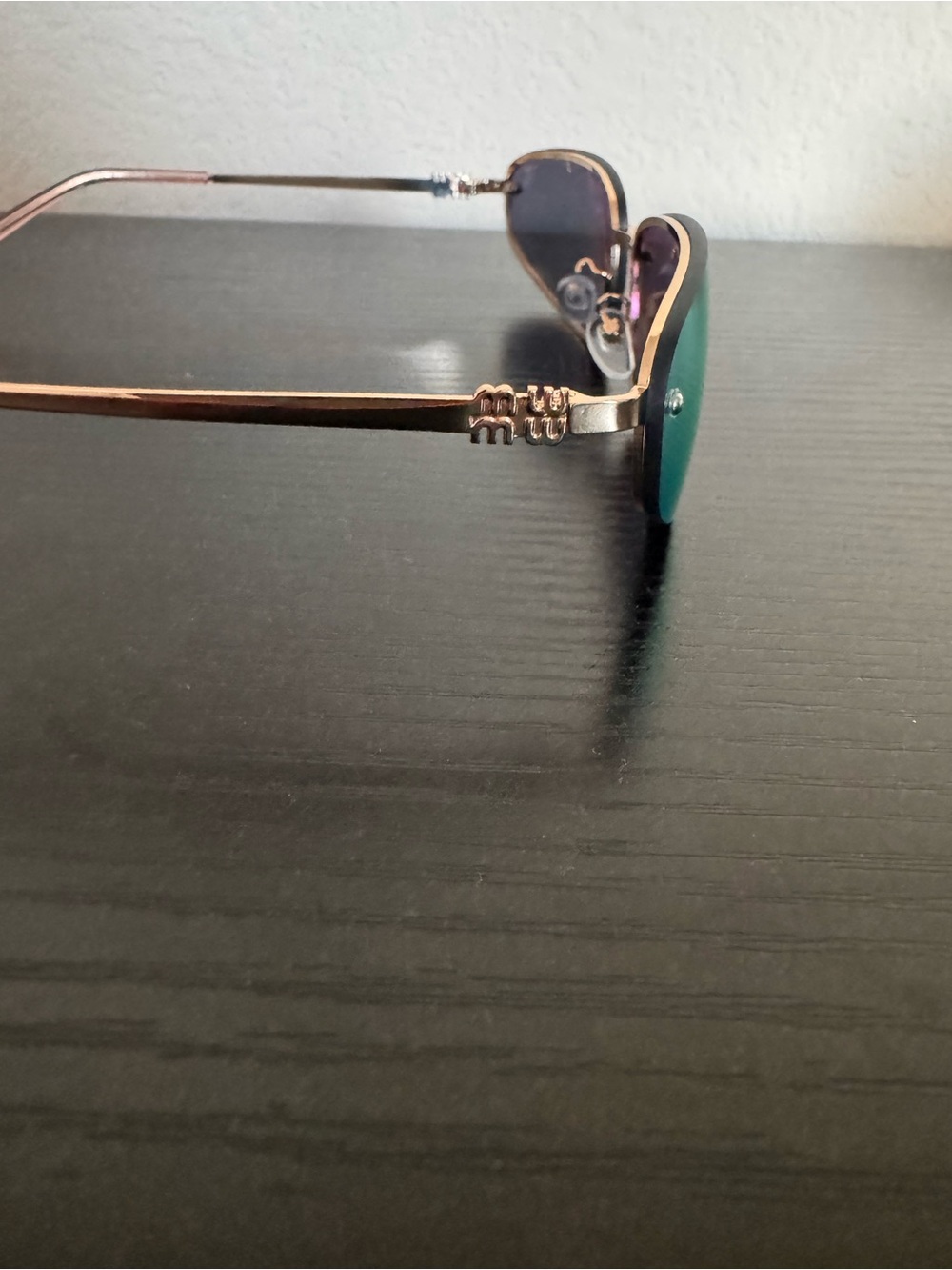 Gold Frame Pink Lens Rimless Sunglasses - Women Accessories - Picture 5 of 5